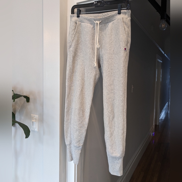 Champion Stretch Reverse Weave Jogger Sweatpants, light heather gray, size S - Picture 6 of 10